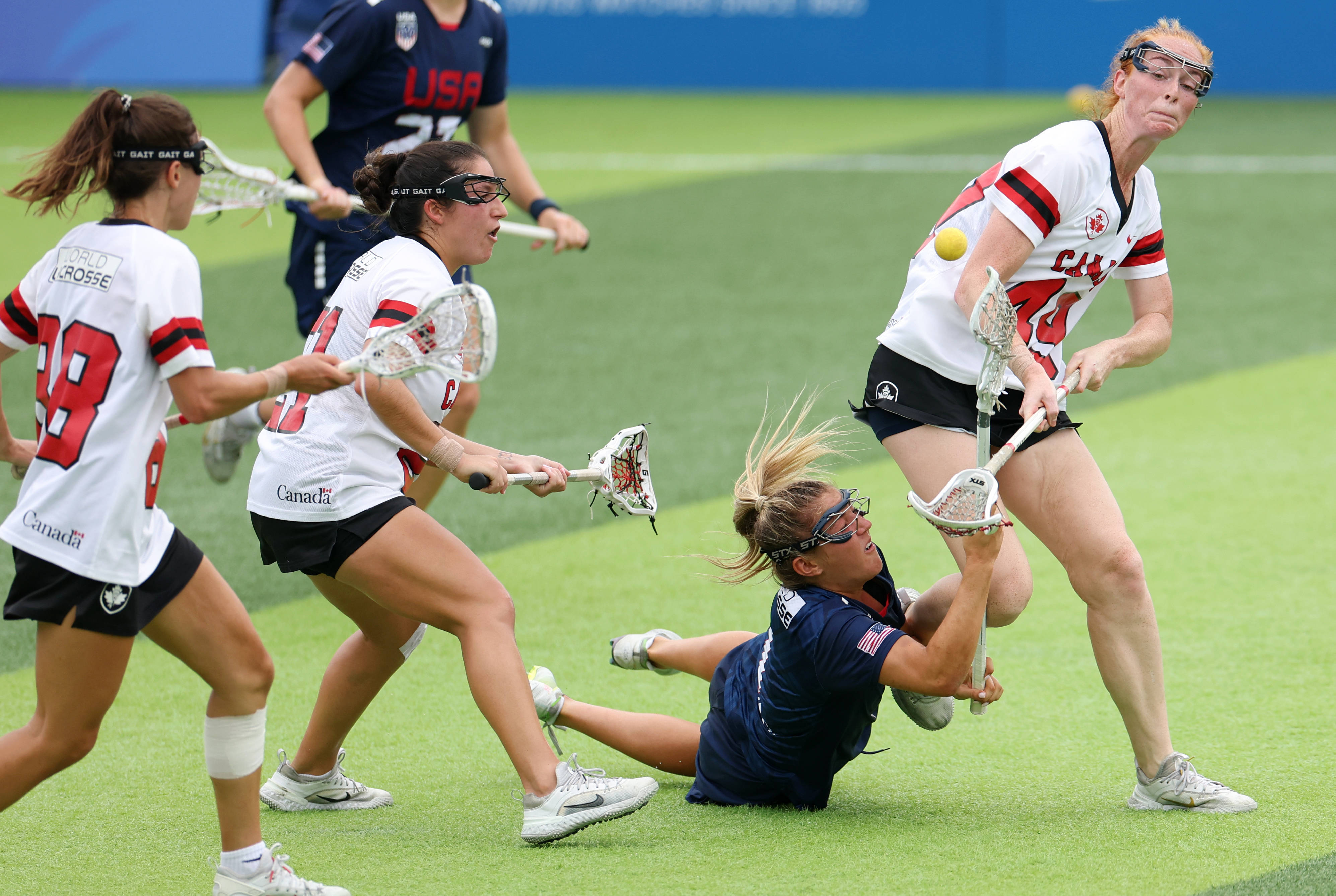 皇冠信用网会员_（成都世运会）棍网球——美国队夺得女子金牌