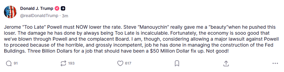 皇冠代理联系方式
_特朗普:正在考虑允许对美联储主席鲍威尔提起重大诉讼