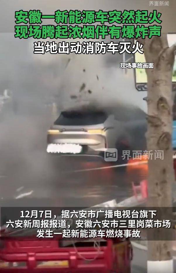 欧洲附加赛B组_安徽一新能源车突然起火伴有爆炸声